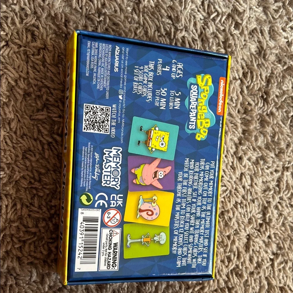 Nickelodeon SpongeBob Memory Master Game - Yellow and Pink - Picture 2 of 2